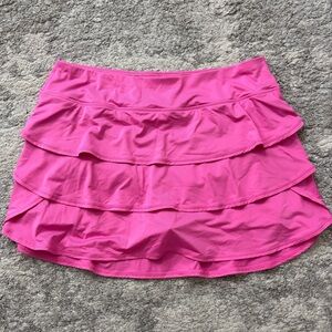ID Ideology Vibrant Hot Pink Ruffle Mini Athletic Active Tennis Skort Size XL